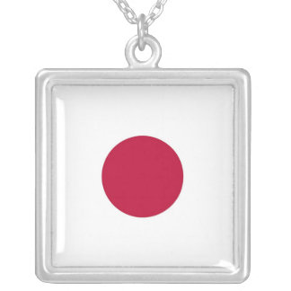 Elegant Necklace with Flag of Japan