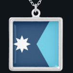 Elegant Necklace with Flag of Minnesota, USA<br><div class="desc">Add a touch of Minnesota pride to your jewelry collection with our elegant necklace featuring the new flag of Minnesota, USA! Crafted with meticulous attention to detail, this necklace is more than just an accessory—it’s a celebration of Minnesota’s renewed identity and cultural pride. The delicate pendant prominently displays the new...</div>