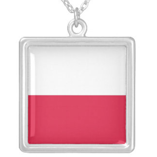 Elegant Necklace with Flag of Poland