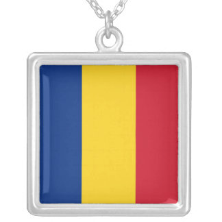 Elegant Necklace with Flag of Romania