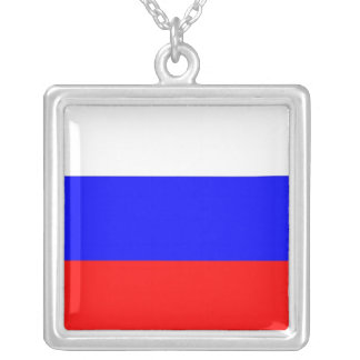 Elegant Necklace with Flag of Russia
