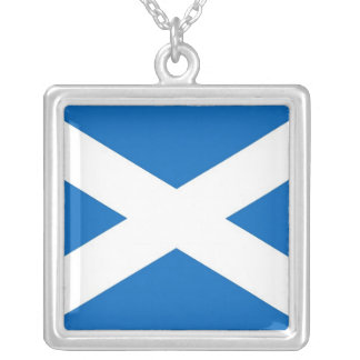 Elegant Necklace with Flag of Scotland