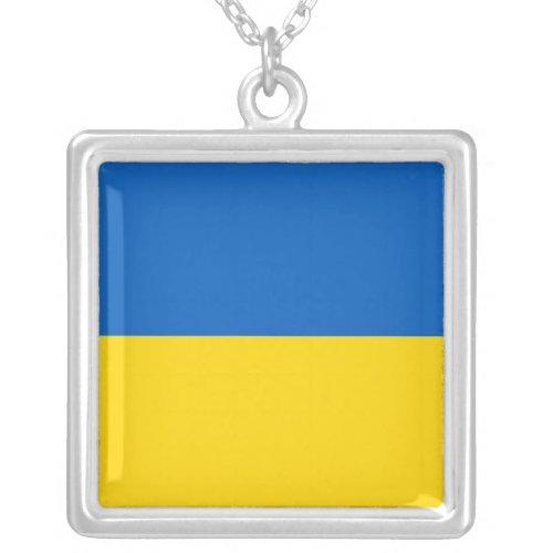 Elegant Necklace with Flag of Ukraine