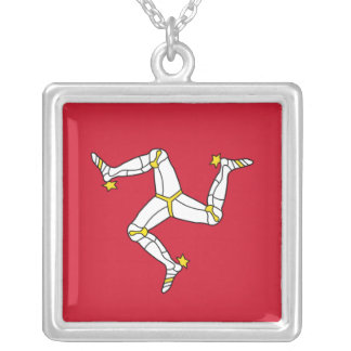 Elegant Necklace with Isle of Man Flag, U.K.