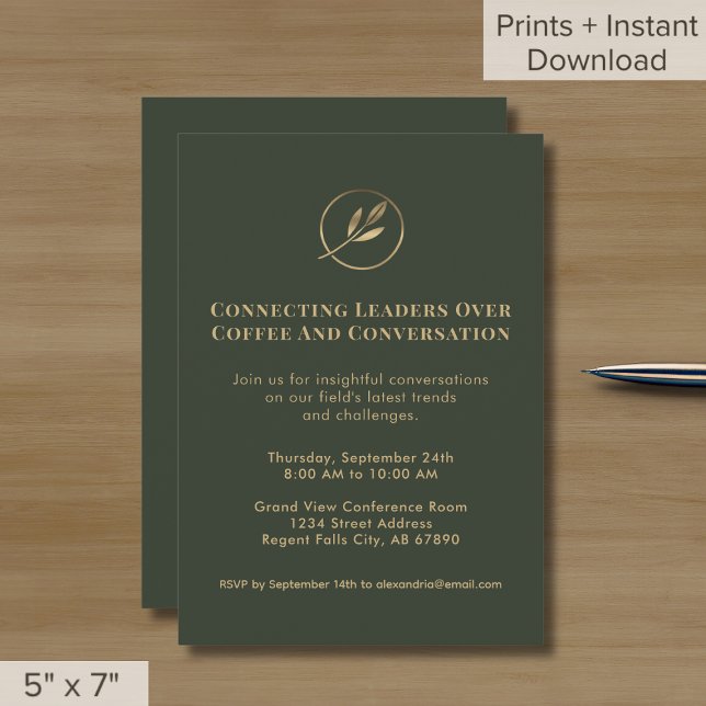 Elegant Networking Event Invitation Logo (Creator Uploaded)