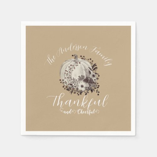 Elegant Neutral Autumn ‘Thankful And Cheerful’ 