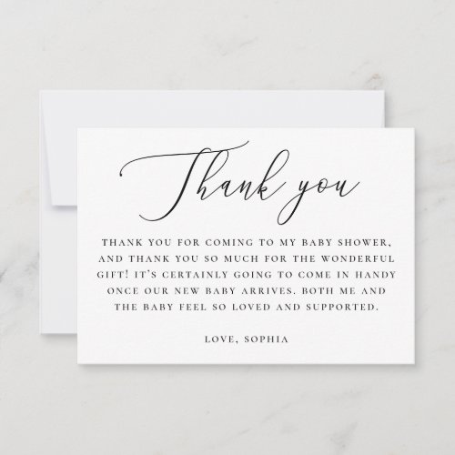 Elegant Neutral Baby Shower | Minimalist Script