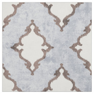elegant neutral beige damask ikat tribal patterns fabric