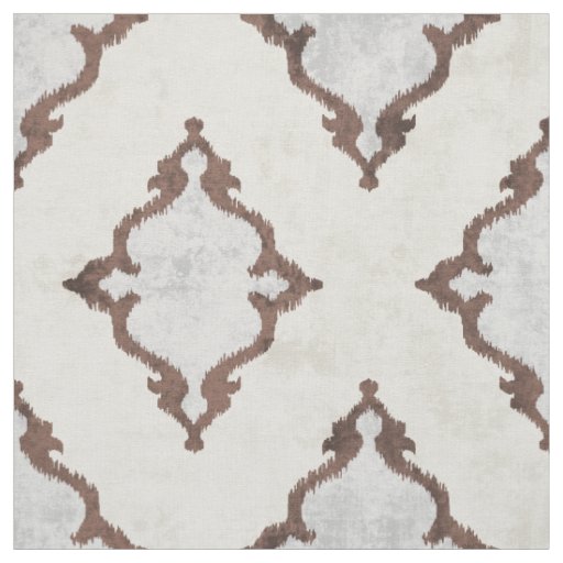 elegant neutral beige damask ikat tribal patterns fabric