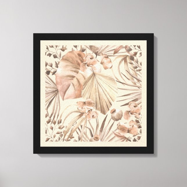 Elegant Neutral Botanical Art Print (Front)