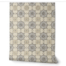 | Elegant Neutral Damask Geometric Pattern