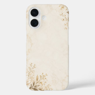 Elegant Neutral Floral Phone Case | Luxury Botanic