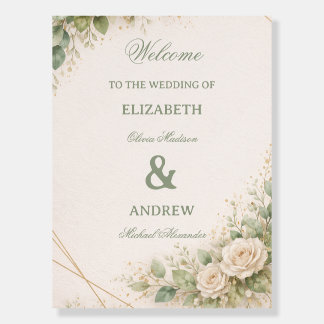 Elegant Neutral Greenery Floral Foam Board