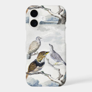 Elegant Neutral Tone Birds on Branch Art iPhone 17 Case