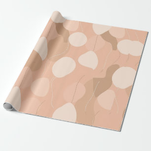 Elegant Neutrals: Abstract Balloon Pattern Wrapping Paper
