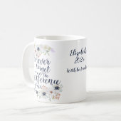 Elegant Never Forget The Difference Floral Coffee Mug (Front Left)