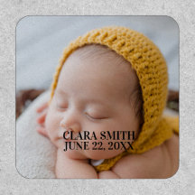 Elegant new baby announcement