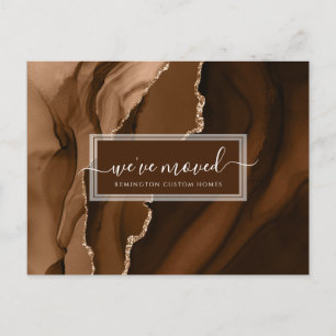 Elegant New Business Location Announcement Postcard