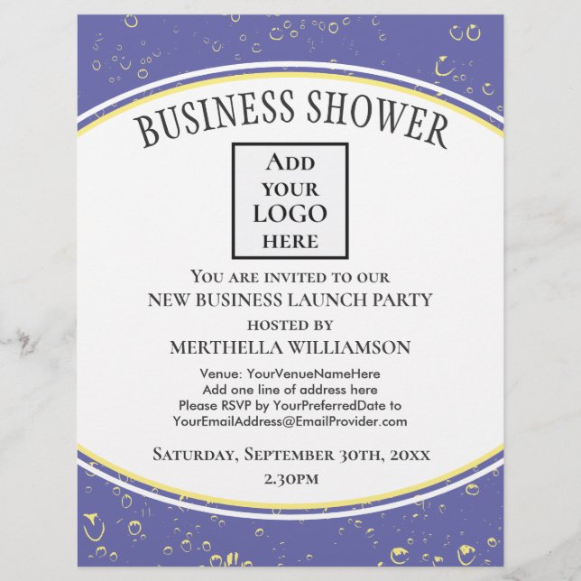 Elegant New Business LOGO  Flyer (Front)