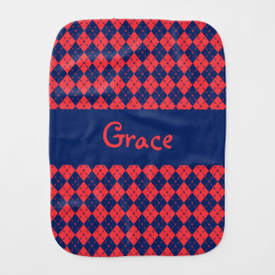 Elegant New Dad Girl Baby Shower Gift Idea Burp Cloth