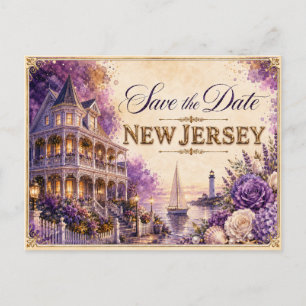 Elegant New Jersey Save the Date Wedding Invite
