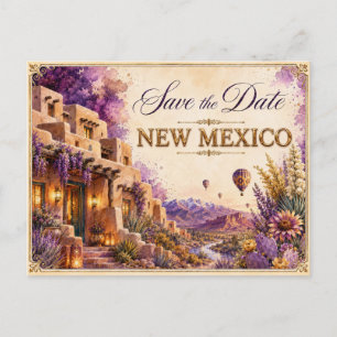 Elegant New Mexico Save the Date Wedding Invite