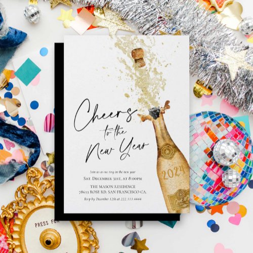 Elegant New Year Party Invitation
