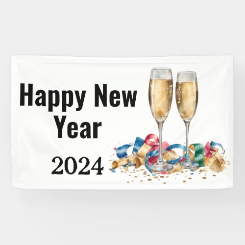 Elegant New Years Eve Party Banner