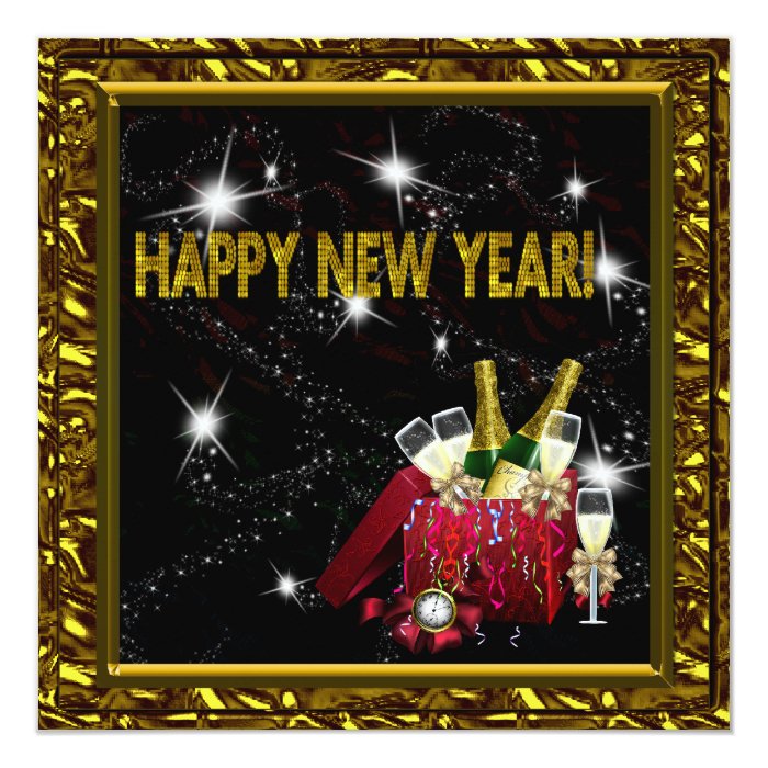Elegant New Years Eve Party Card | Zazzle