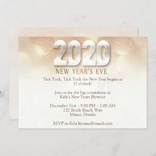 Elegant New Years Eve Party Invitation