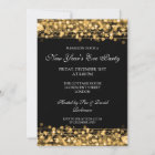 Elegant New Years Eve Party Sparkles Gold