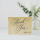 Elegant New Years Eve Wedding Thank You Postcard | Zazzle