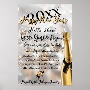 Elegant New Year's Eve Welcome Poster
