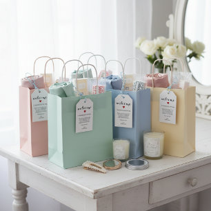 Elegant Niagara Falls Wedding Welcome Guest Gift Tags