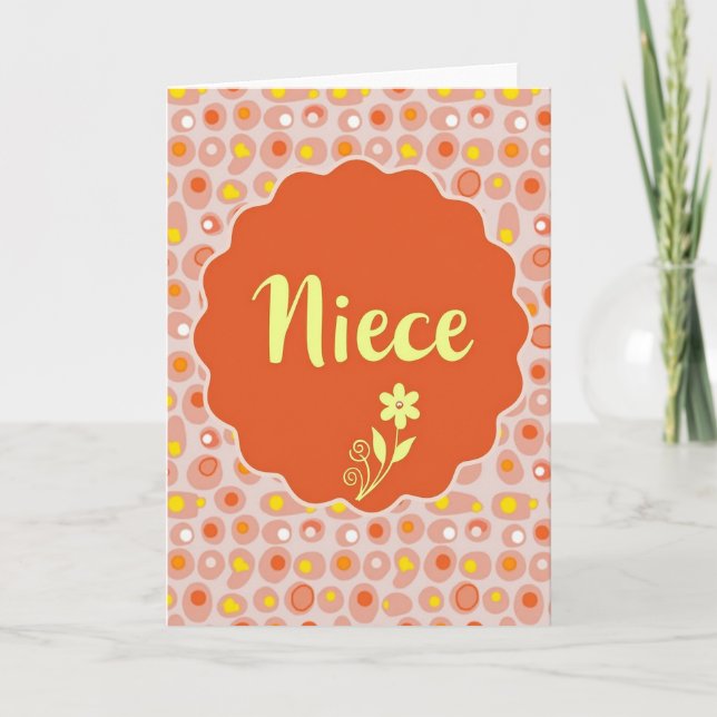 Elegant Niece Mothers Day Card (Front)