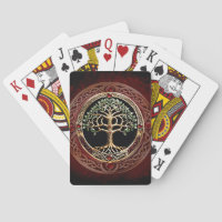 Elegant noble tree of life with celtic knot.