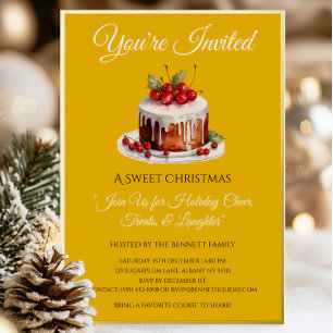 Elegant Noël Foil Christmas Invitation Foil Invitation
