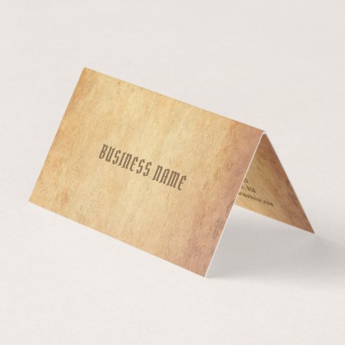 Elegant Nostalgic Old Paper Look Professional Luxe Business Card