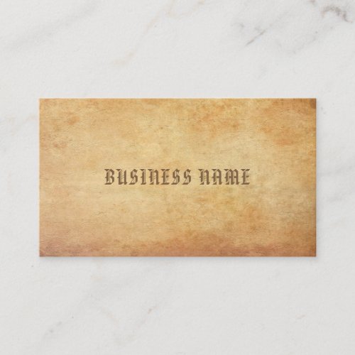 Elegant Nostalgic Old Paper Look Sophisticated Business Card