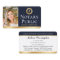 Elegant Notary Public Photo Gold Dark Blue