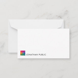 Elegant Note Cards Add Text Logo Here Simple