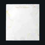 Elegant Notepad<br><div class="desc">Simple Marble Gold Elegant Notepad. Chic and modern, this stylish notepad features a beautiful watercolor marble abstract background with gold and shades of light gray.</div>