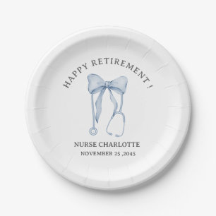 Elegant Nurse or Doctor Retirement Party Paper Plates