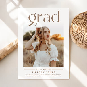 Elegant Nursing Photo Graduation Save The Date Postcard