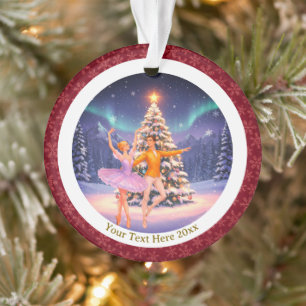 Elegant Nutcracker Ballet Christmas Ballerina Gift Ornament
