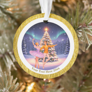 Elegant Nutcracker Ballet Christmas Ballerina Gift Ornament
