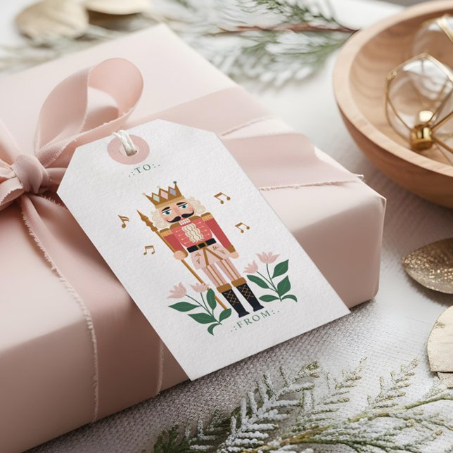 Elegant Nutcracker Ballet Toy Soldier To & From Gift Tags (Elegant Nutcracker Ballet Toy Soldier To & From Gift Tags)