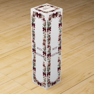 Elegant Nutcracker Christmas Holiday Party Wine Box