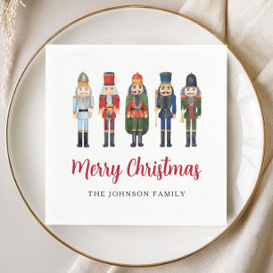 Elegant Nutcracker Christmas Napkins