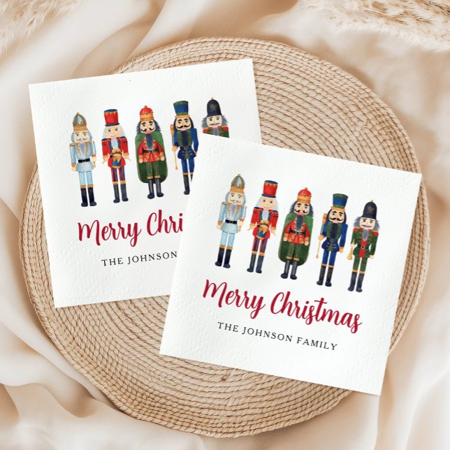 Elegant Nutcracker Christmas Napkins (Elegant Nutcracker Christmas Napkins)